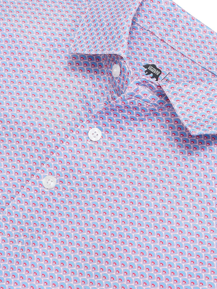 Onward Reserve Home Team Printed Performance Polo - Sky