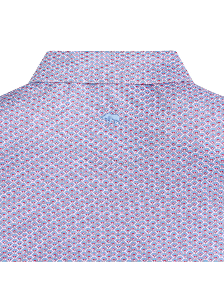 Onward Reserve Home Team Printed Performance Polo - Sky
