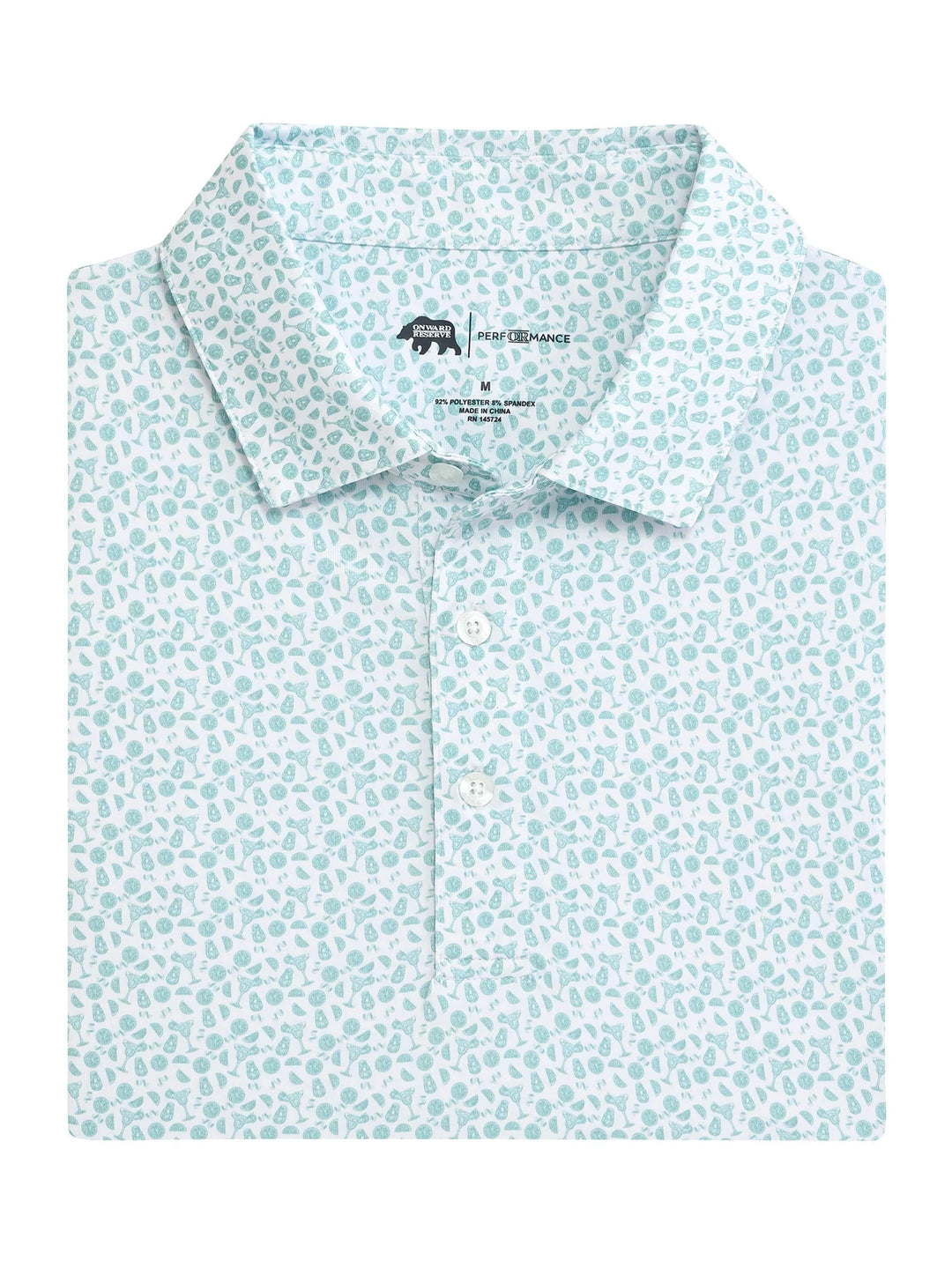 Onward Reserve Rita Printed Performance Polo -  Aquifer
