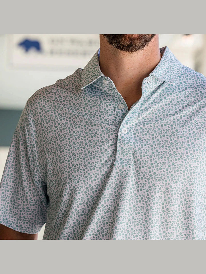Onward Reserve Rita Printed Performance Polo -  Aquifer