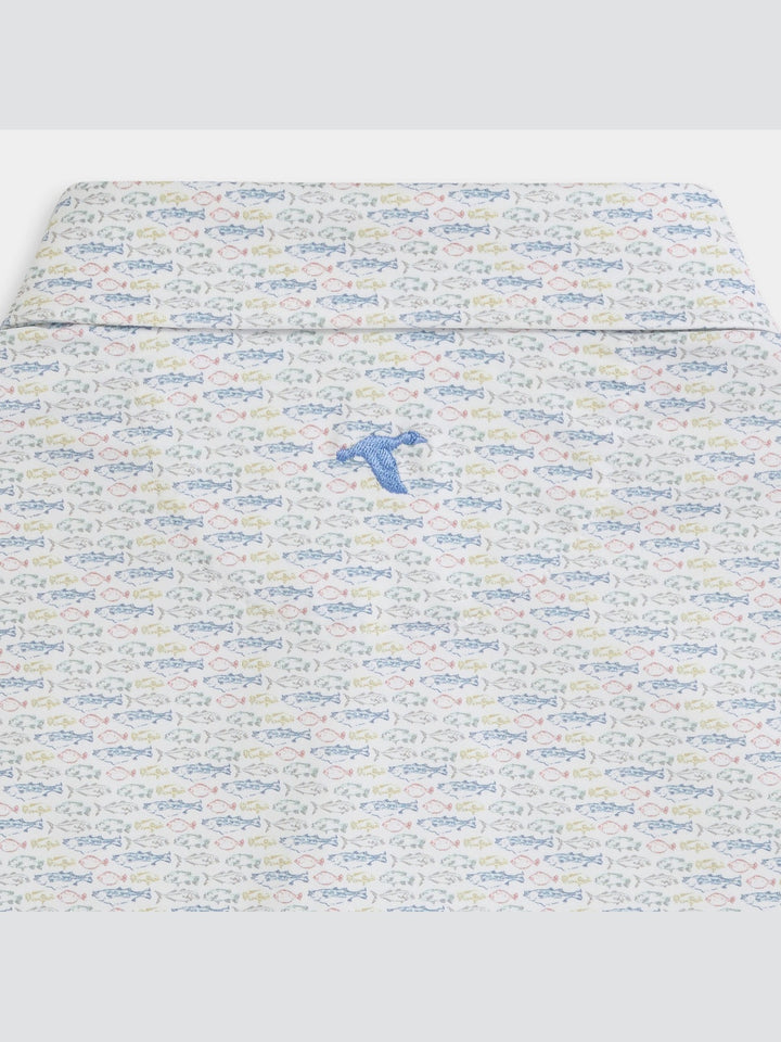 Shoreline Catch Printed Performance Polo - Mirage