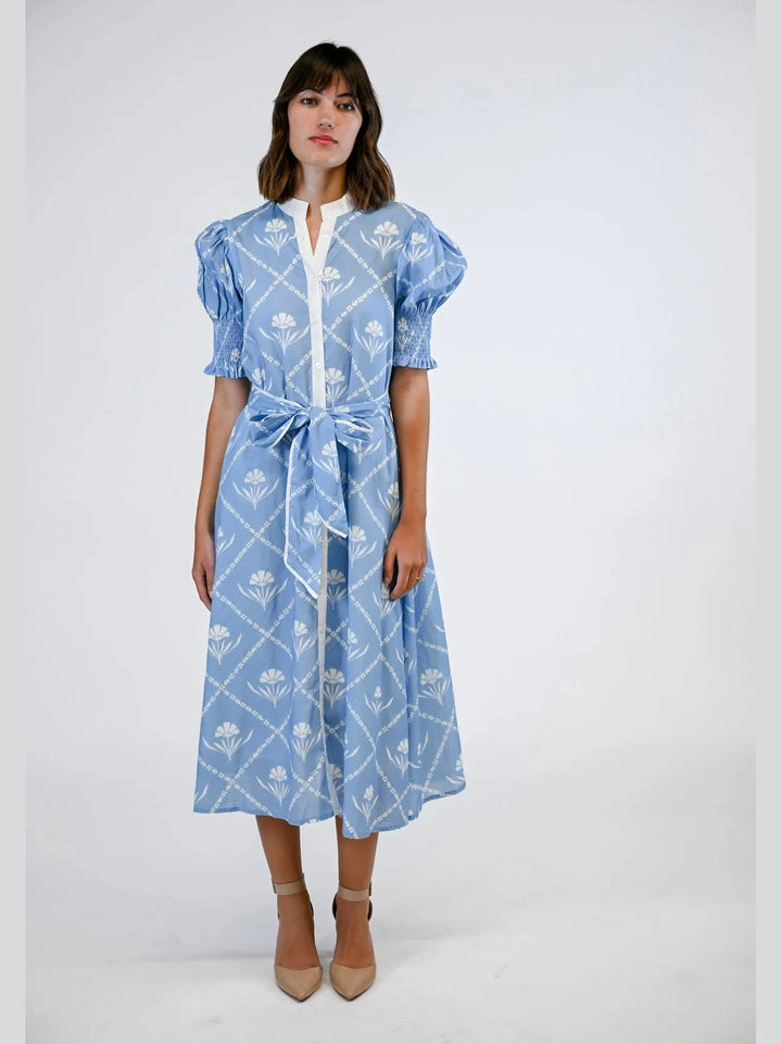 Victoria Dunn Kiawah Dress - Periwinkle Bloom