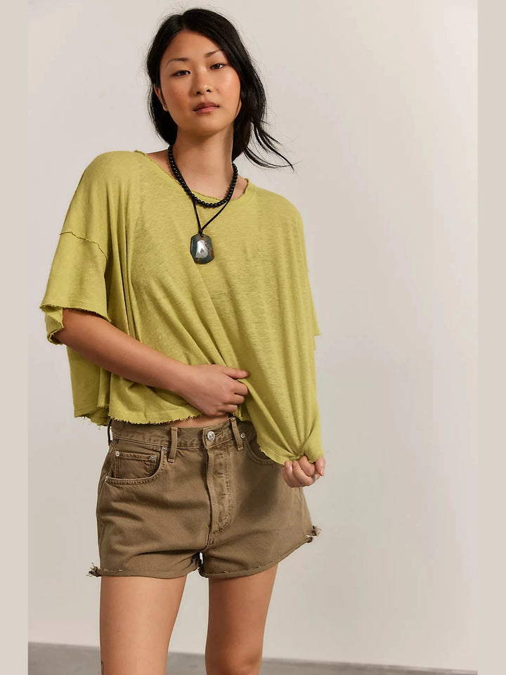 Elsie Swing Tee - Warm Olives
