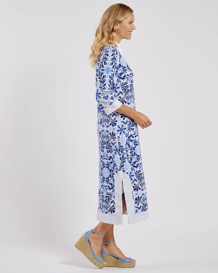 Jude Connally Katie Dress- French Tile White