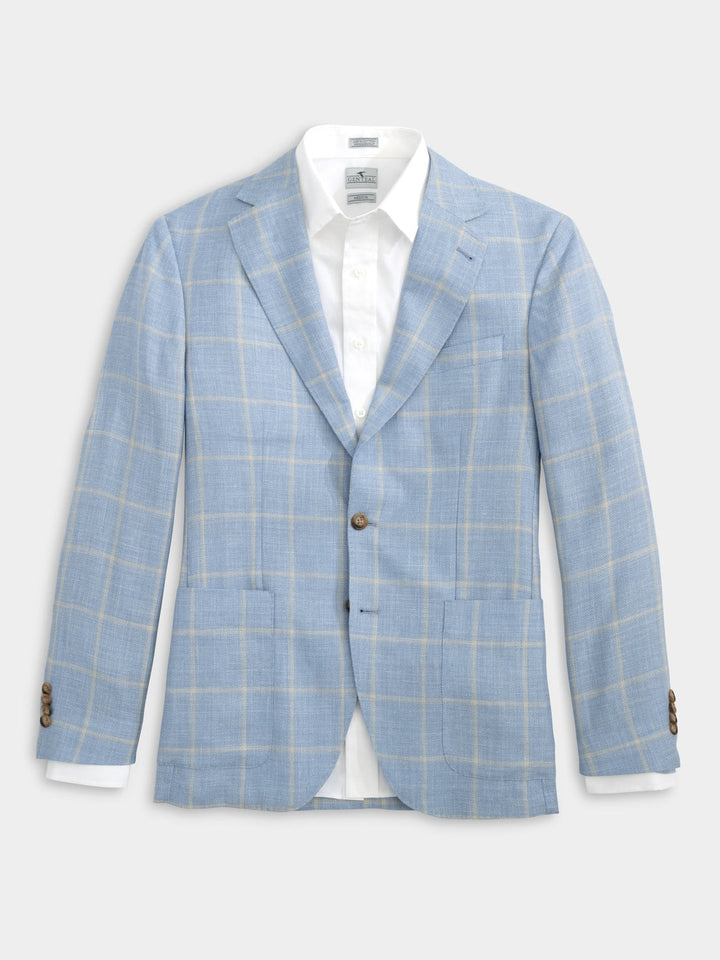 Genteal Windowpane Sport Coat- Heritage Blue
