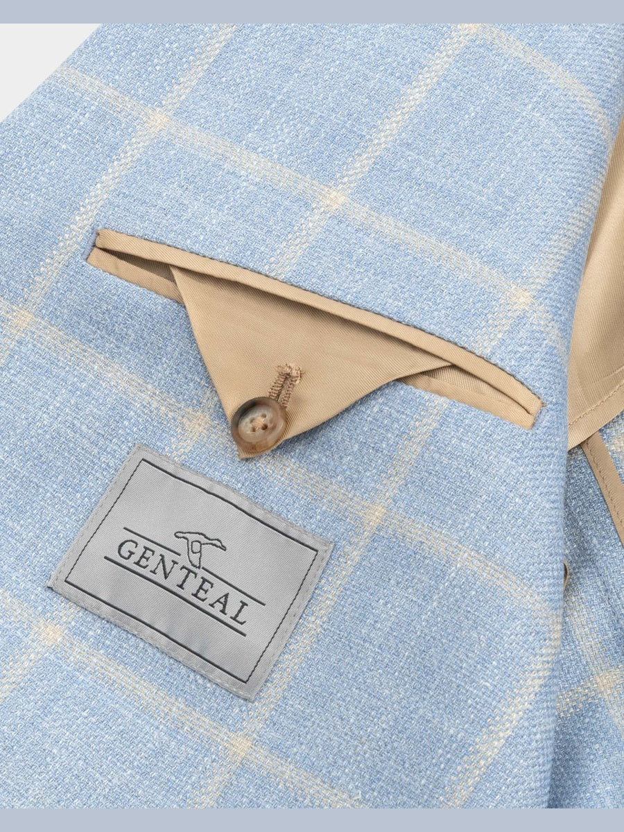 Genteal Windowpane Sport Coat- Heritage Blue