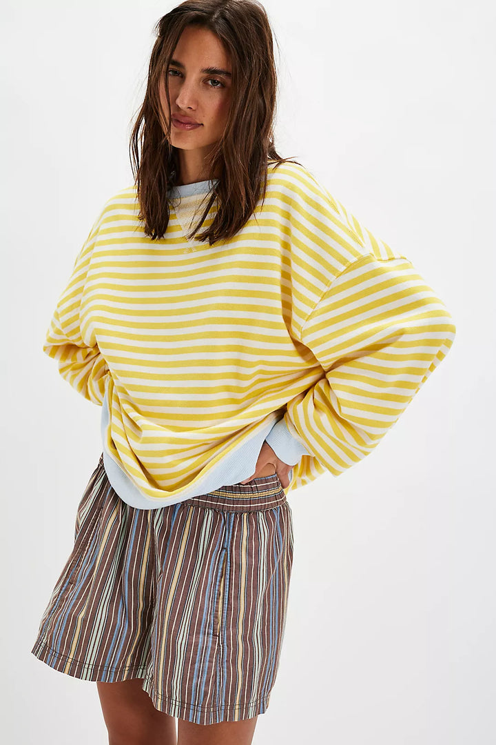 Free People Classic Striped Crew