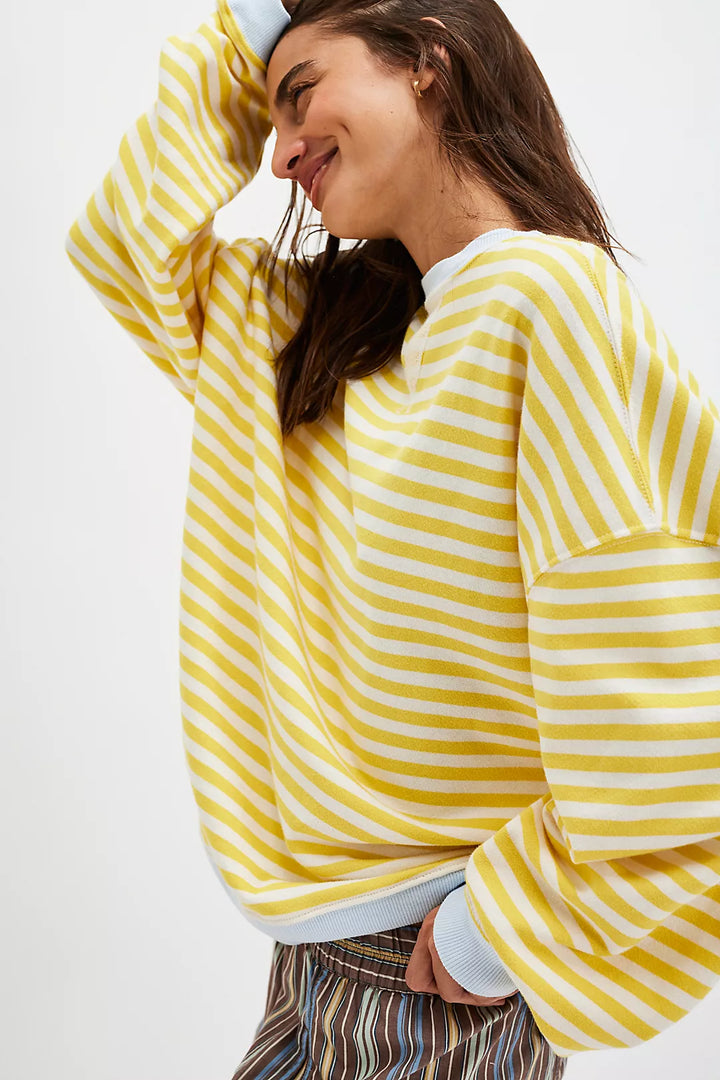 Free People Classic Striped Crew