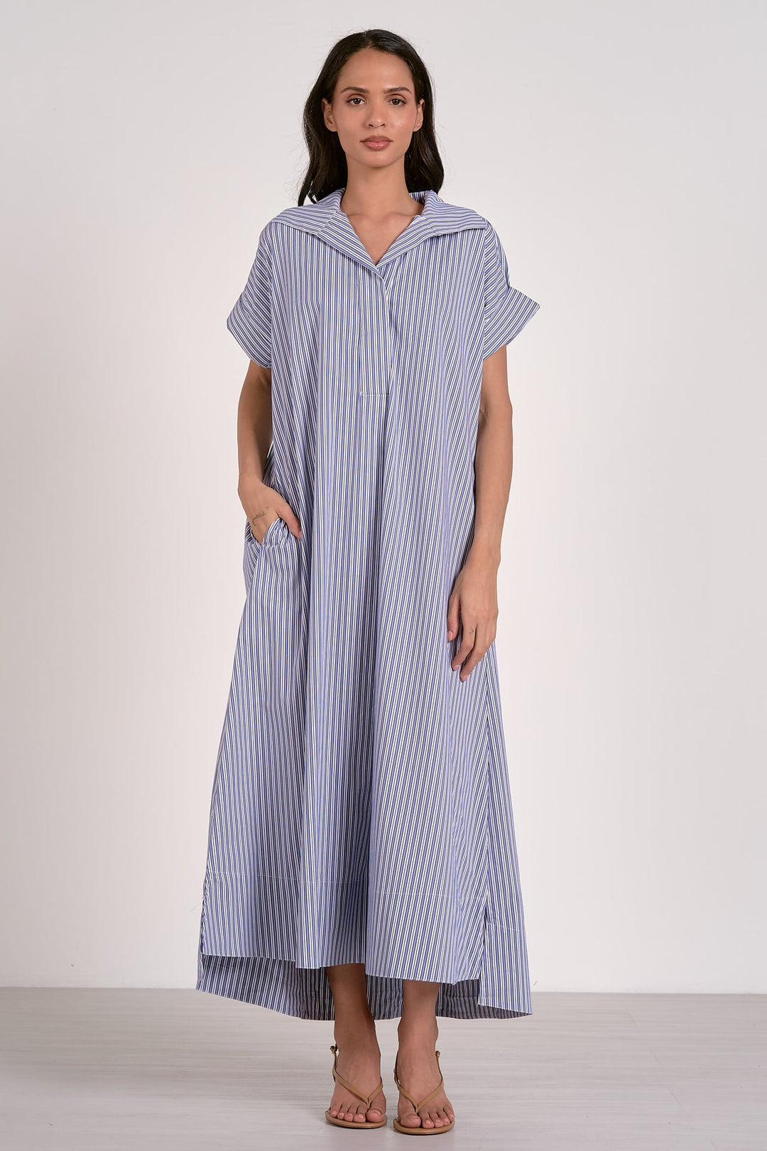 Elan Cici Maxi- Navy Stripe