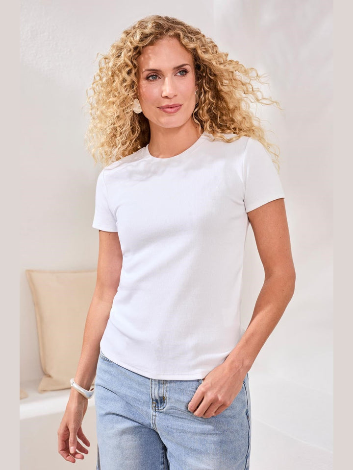Tribal Fitted Crew Neck Stretch Tee