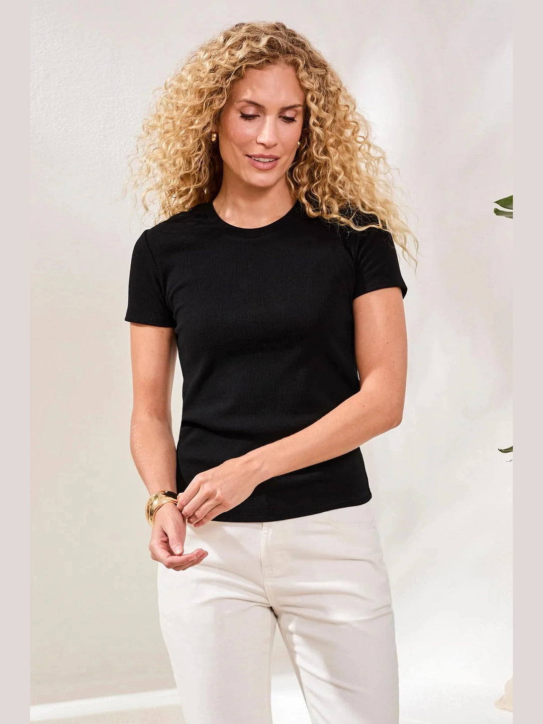 Tribal Fitted Crew Neck Stretch Tee