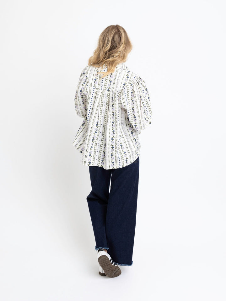 Karlie French Floral Puff Sleeve Top