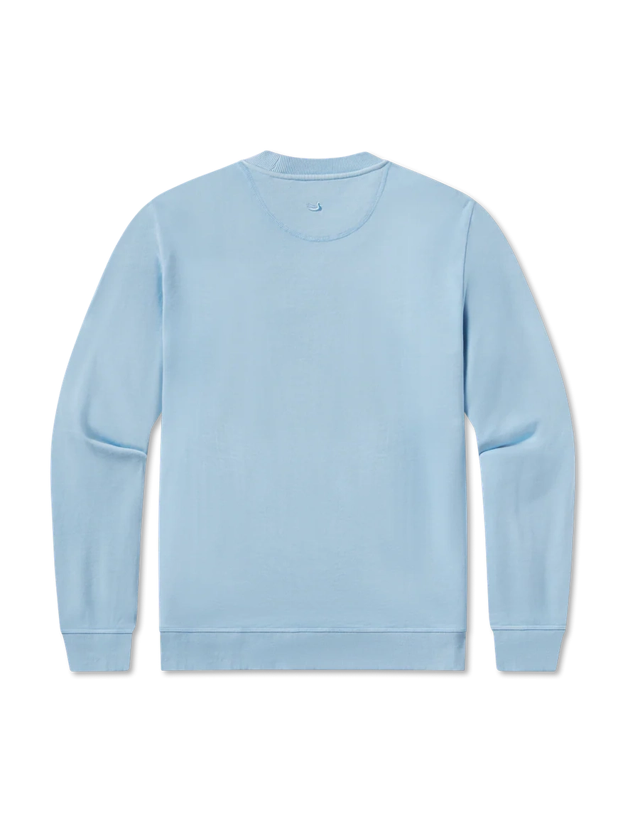 Southern Marsh SEAWASH Sweatshirt - American Flag - Washed Blue
