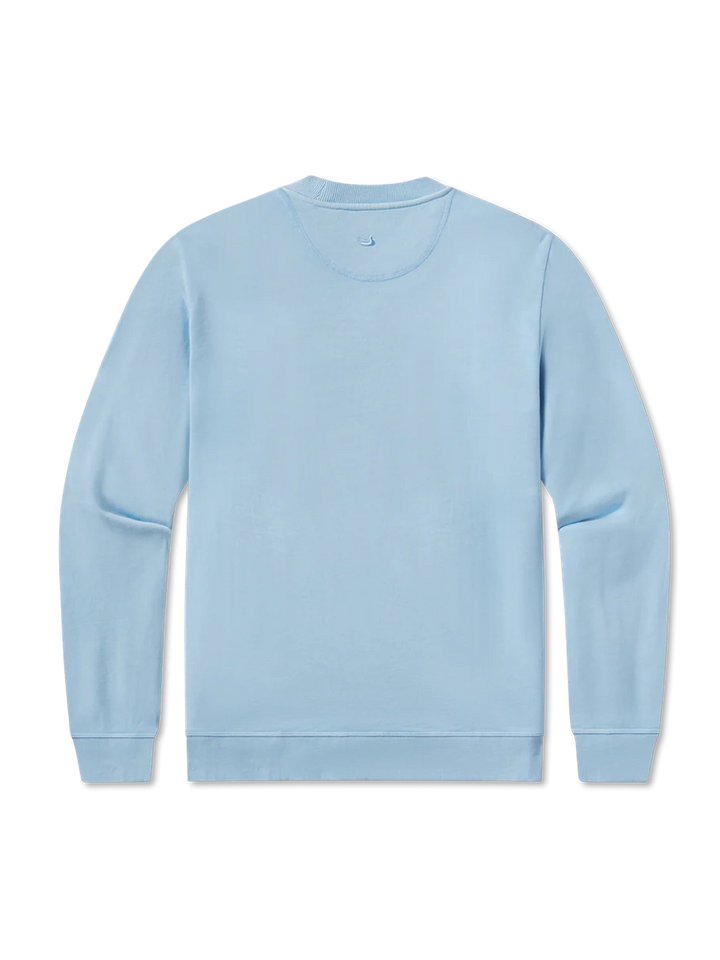 Southern Marsh SEAWASH Sweatshirt - American Flag - Washed Blue