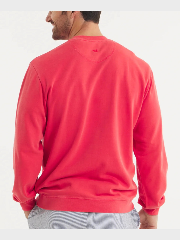 Southern Marsh SEAWASH Sweatshirt - American Flag - Washed Red