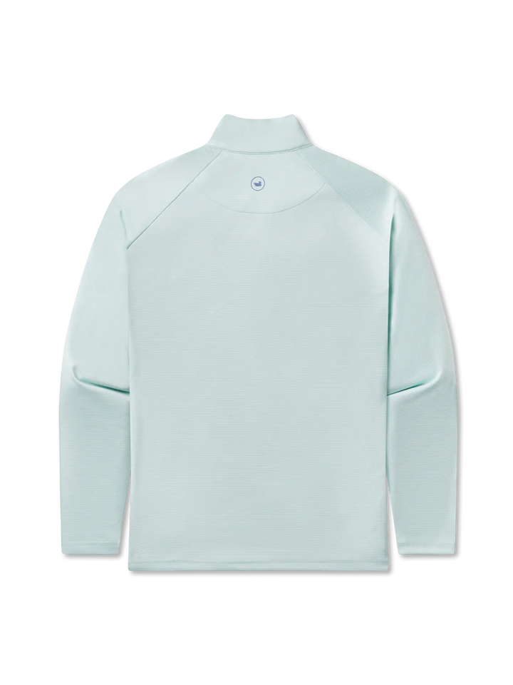 Southern Marsh Southampton Performance Quarter Zip - Stripes - White & Mint