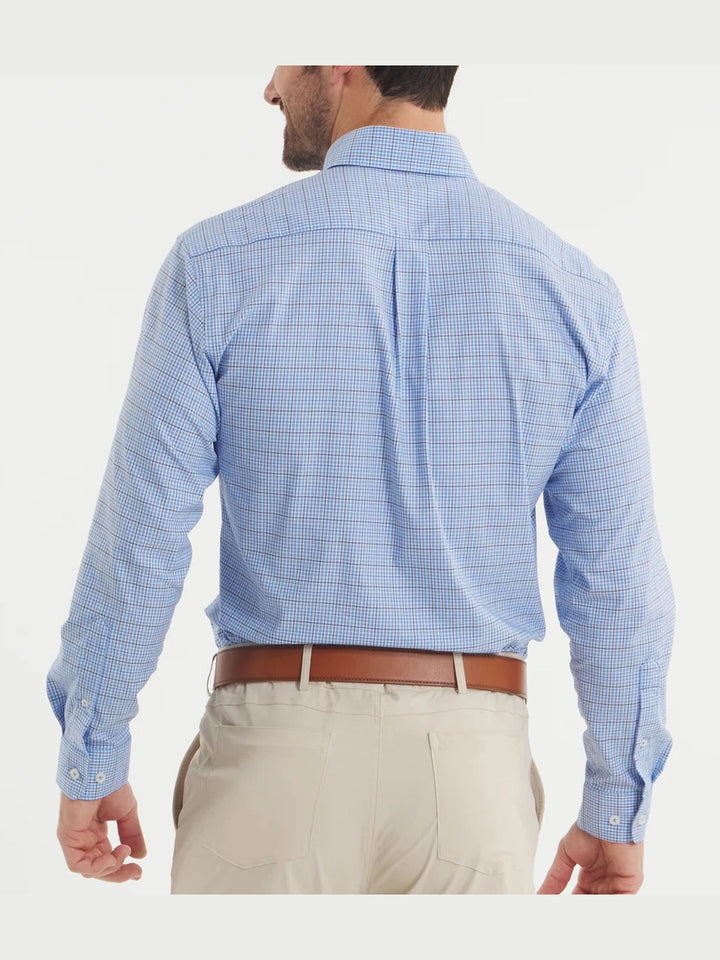 Southern Marsh Dyer Performance Dress Shirt - French Blue & Navy