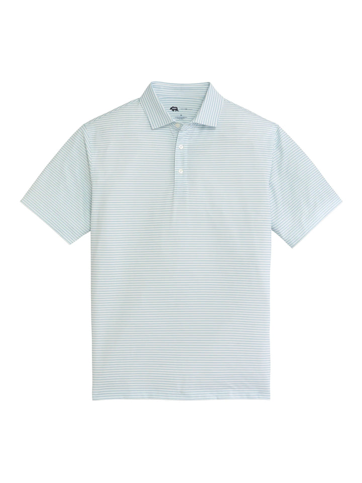 Onward Reserve Scout Stripe Performance Polo - Dutch Canal