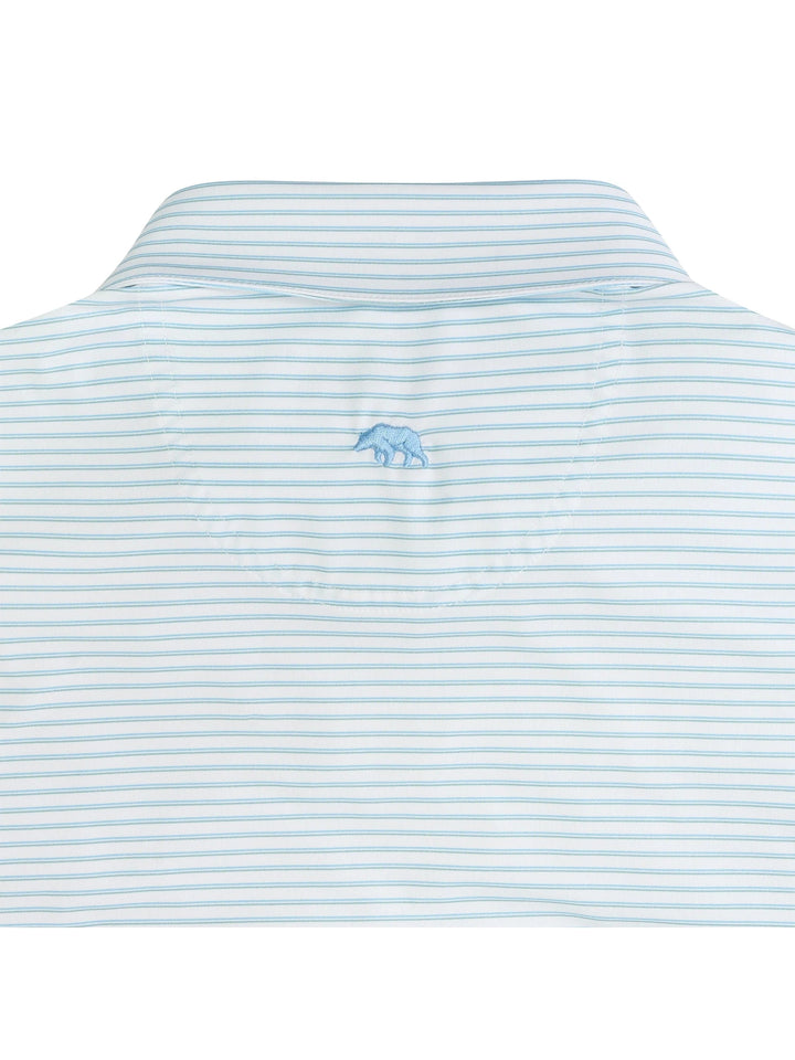 Onward Reserve Scout Stripe Performance Polo - Dutch Canal