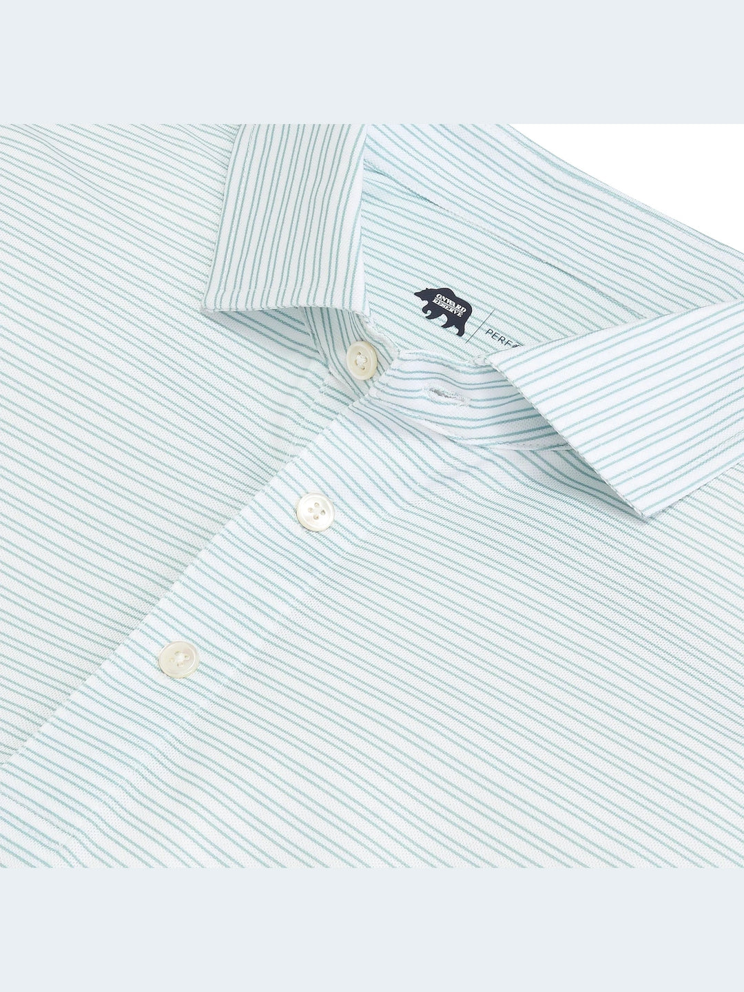 Onward Reserve Pairing Stripe Performance Pique Polo - Aquifer