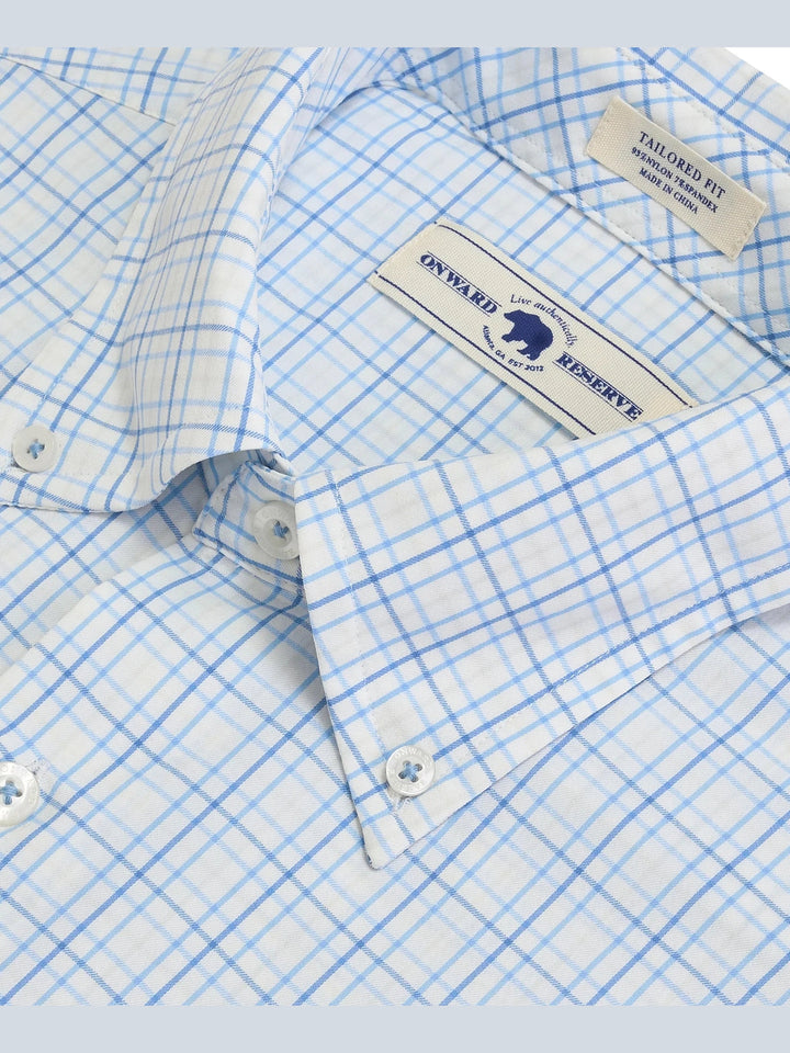 Onward Reserve Seacrest Tailored Fit Performance Shirt - Silver Birch