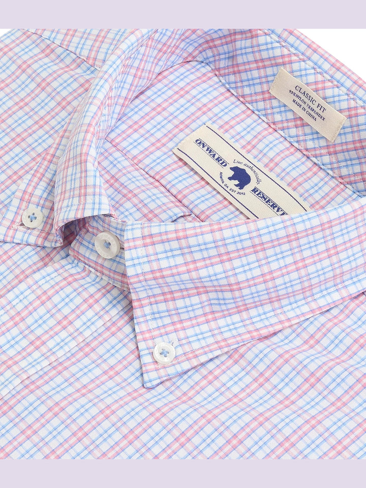 Onward Reserve Venice Classic Fit Performance Shirt - Sea Pink