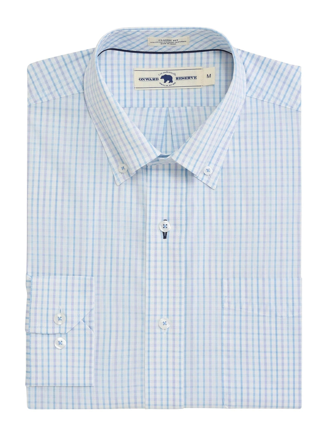 Onward Reserve Grayton Classic Fit Quad Shirt - Iris