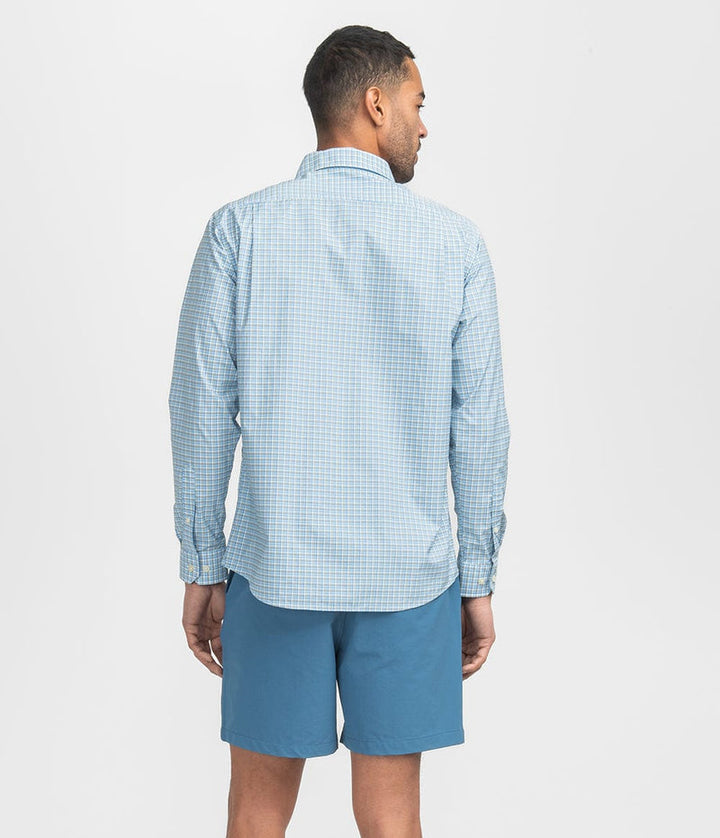 Southern Shirt Glendale Plaid Performance Button Down- Daybreak