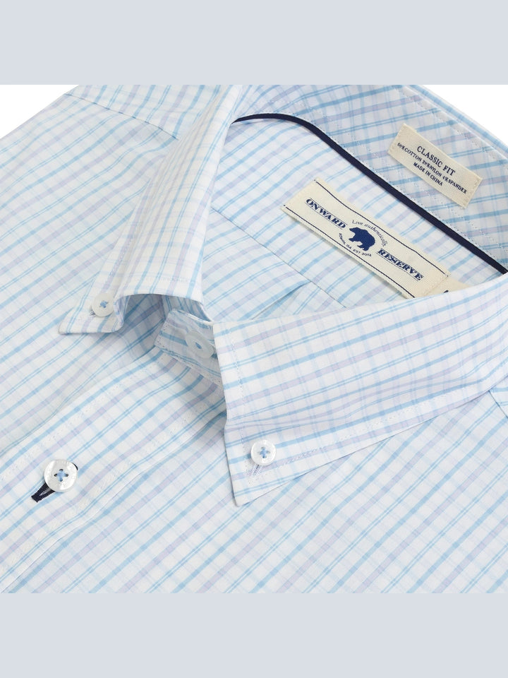 Onward Reserve Grayton Classic Fit Quad Shirt - Iris