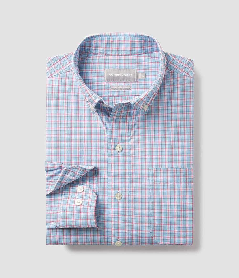 Southern Shirt Crestwood Plaid Performance Button Down- Home Team