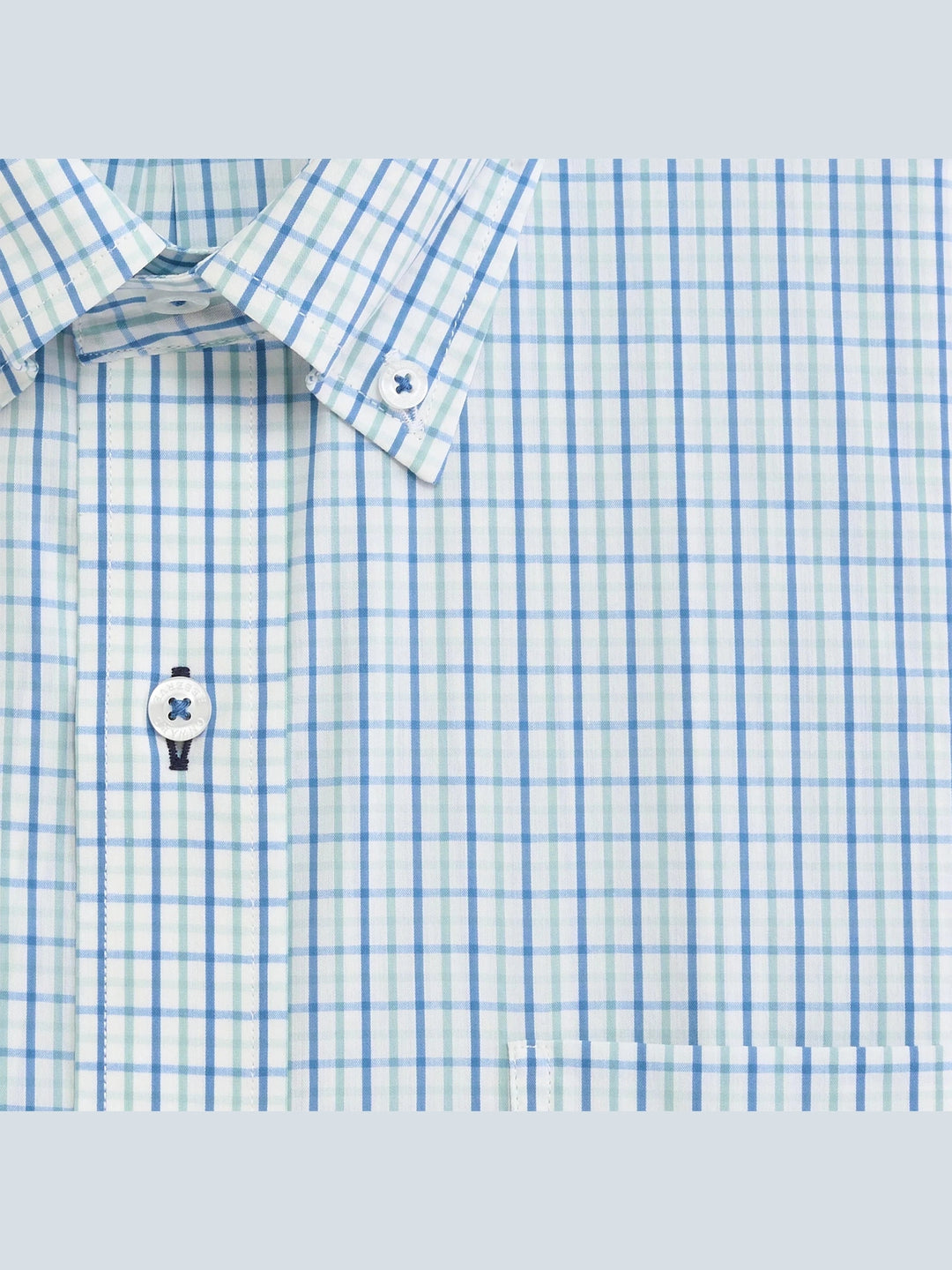 Onward Reserve Quincy Classic Fit Quad Shirt - Ensign Blue