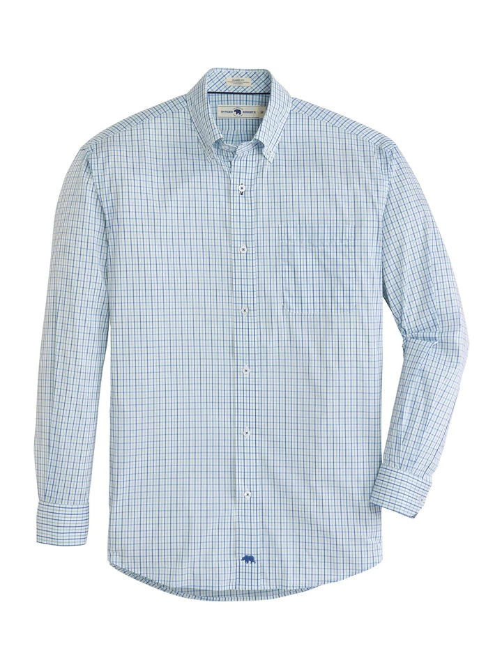 Onward Reserve Quincy Classic Fit Quad Shirt - Ensign Blue