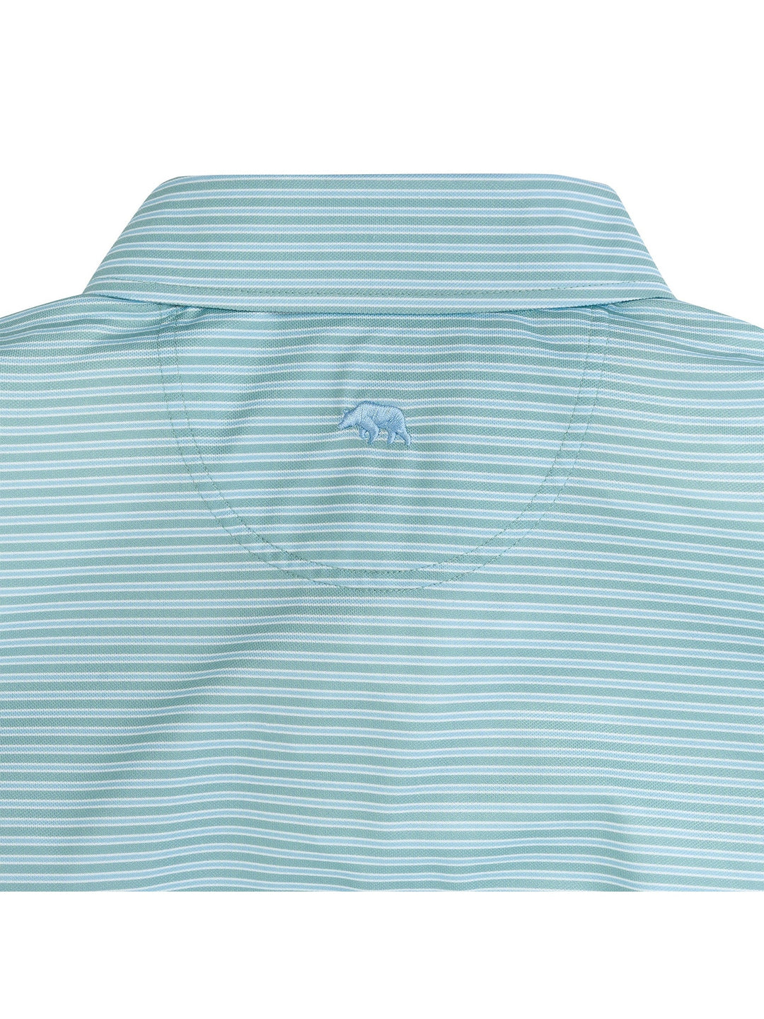 Onward Reserve Trophy Stripe Performance Pique Polo - Aquifer