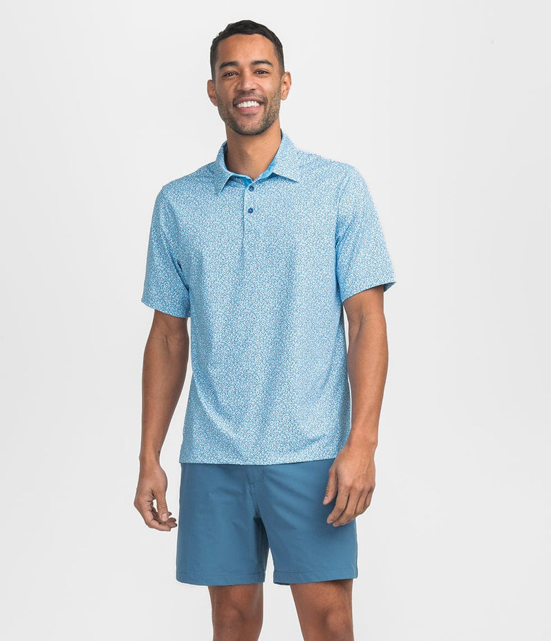 Southern Shirt Confetti Printed Polo - Uncle Sam