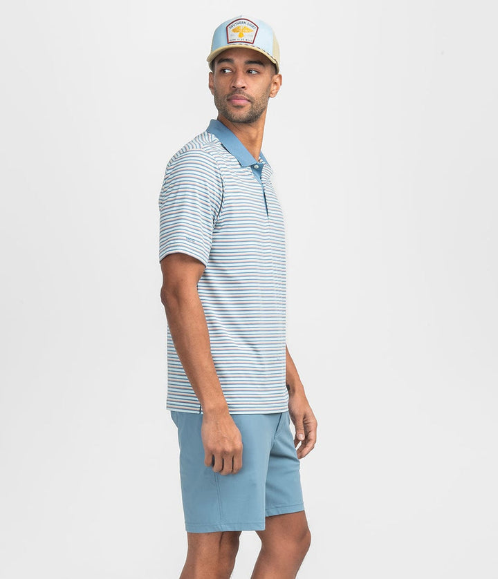 Southern Shirt Tucker Stripe Polo - Lakeshore