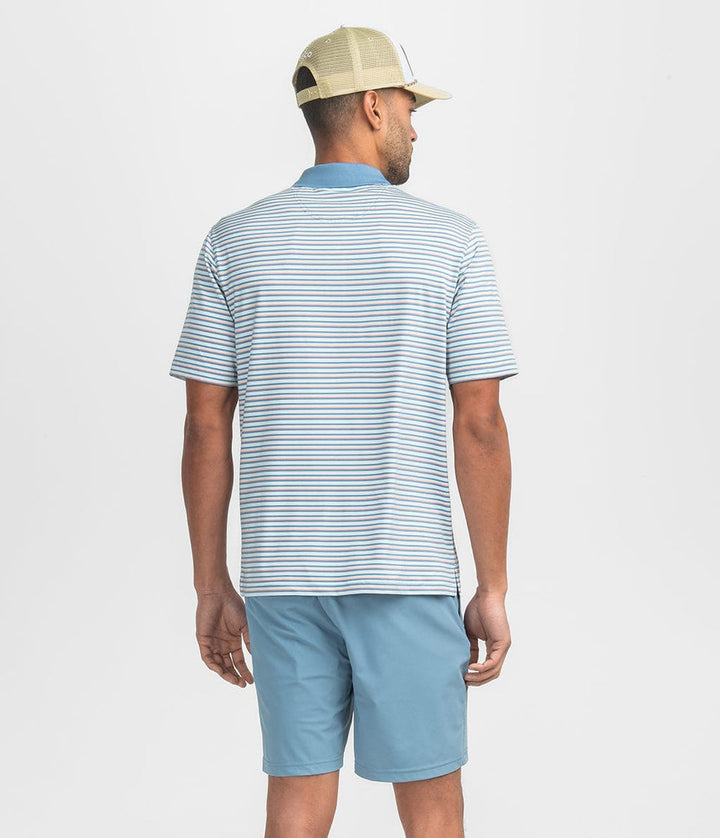 Southern Shirt Tucker Stripe Polo - Lakeshore