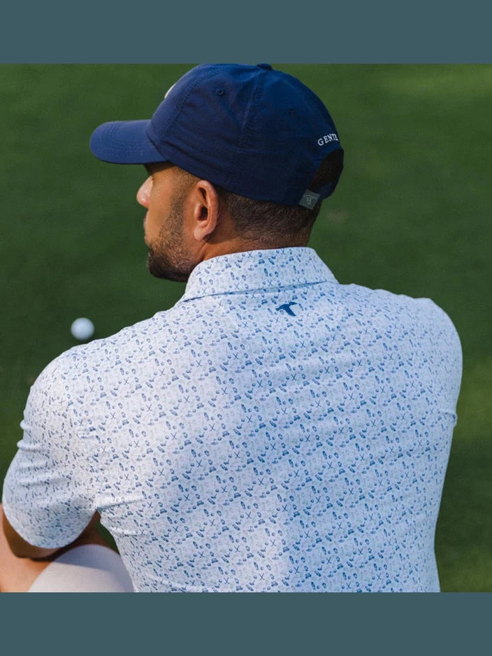 Genteal Caddie's Choice Printed Performance Polo - Green Bay
