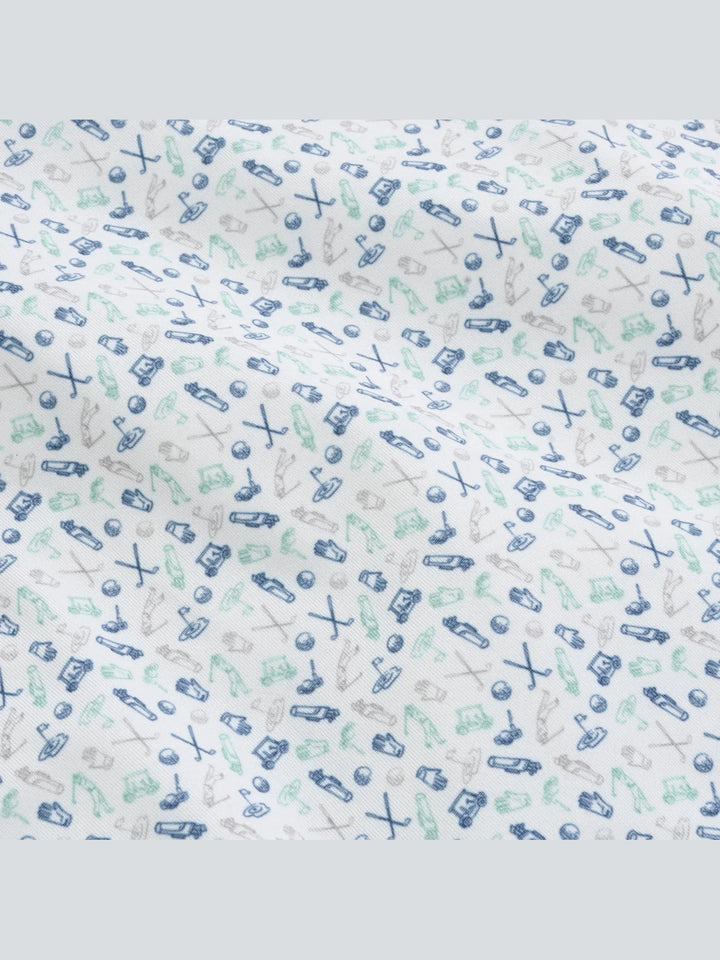 Genteal Caddie's Choice Printed Performance Polo - Green Bay