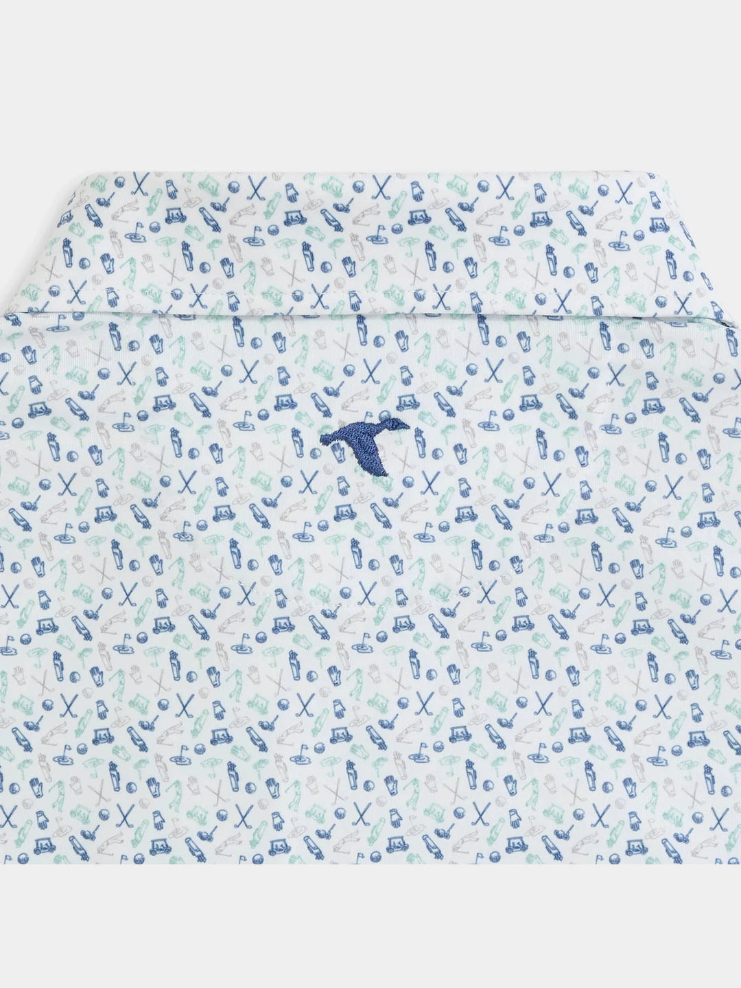 Genteal Caddie's Choice Printed Performance Polo - Green Bay