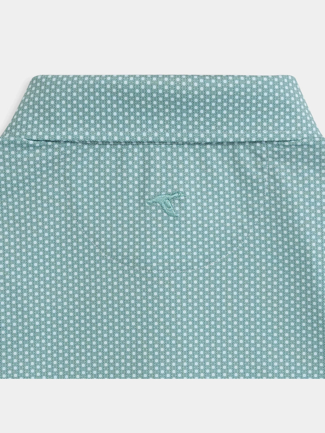 Genteal Portview Printed Performance Polo - Sea Mist