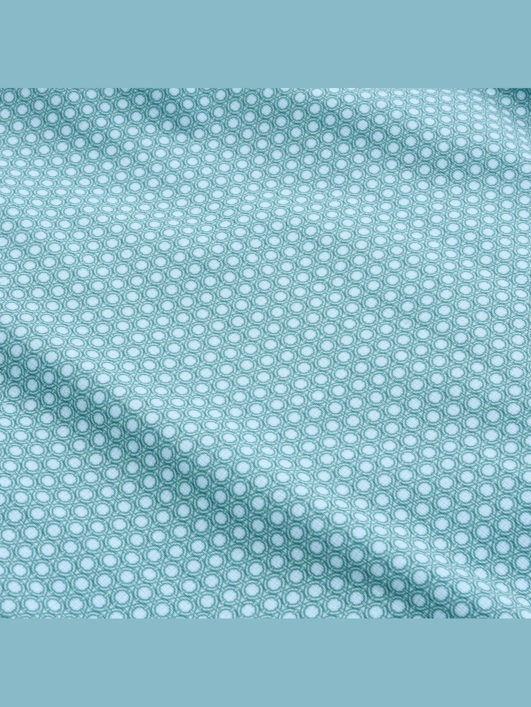 Genteal Portview Printed Performance Polo - Sea Mist