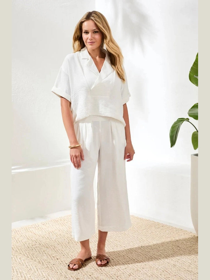 Flowy Crop Pant w/ Elastic Waist