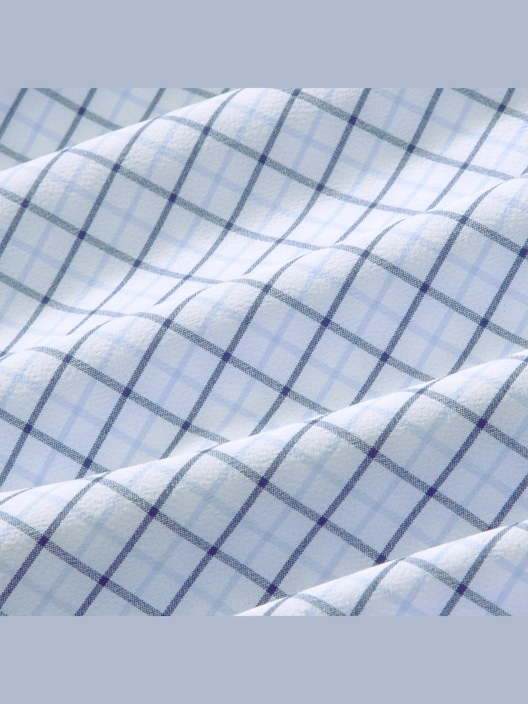 Mizzen + Main Leeward Dress Shirt - Cloud Blue Wyatt Plaid