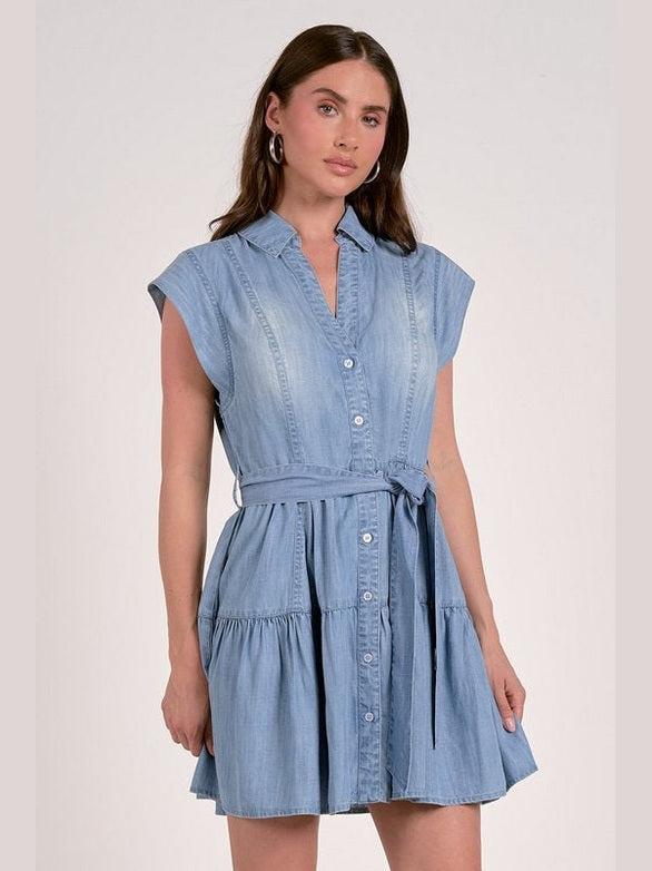 Elan Julia Denim Dress