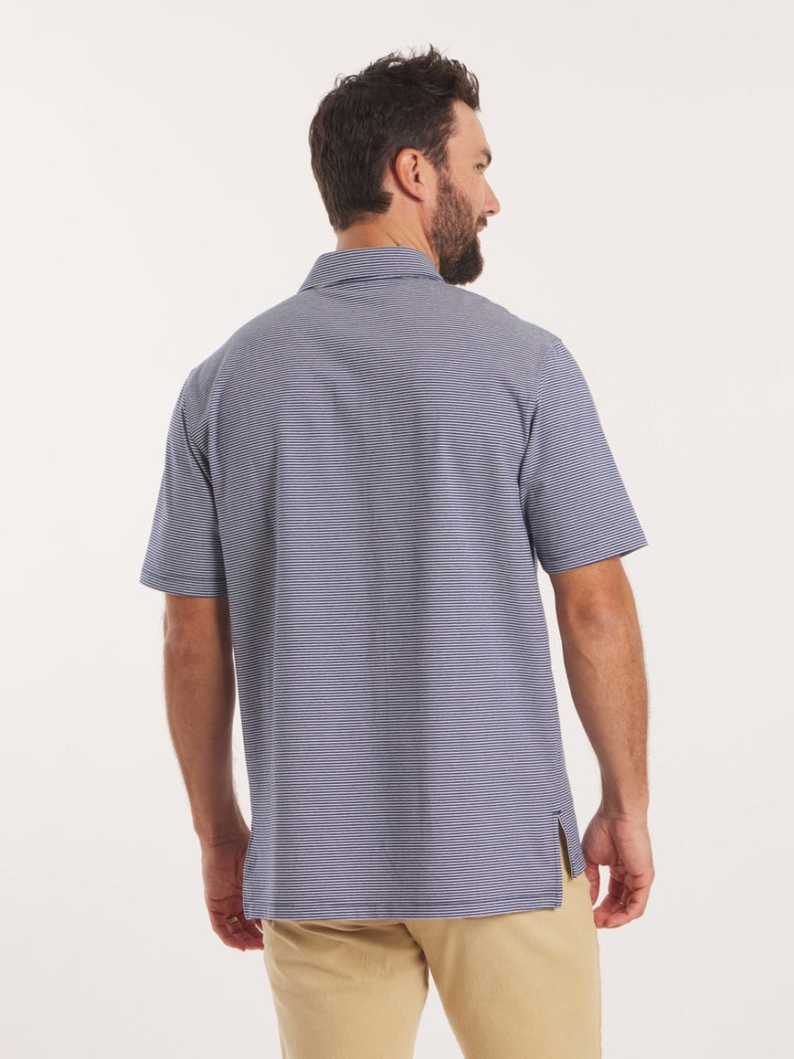 Amagansett Relaxed Polo - Navy Stripe
