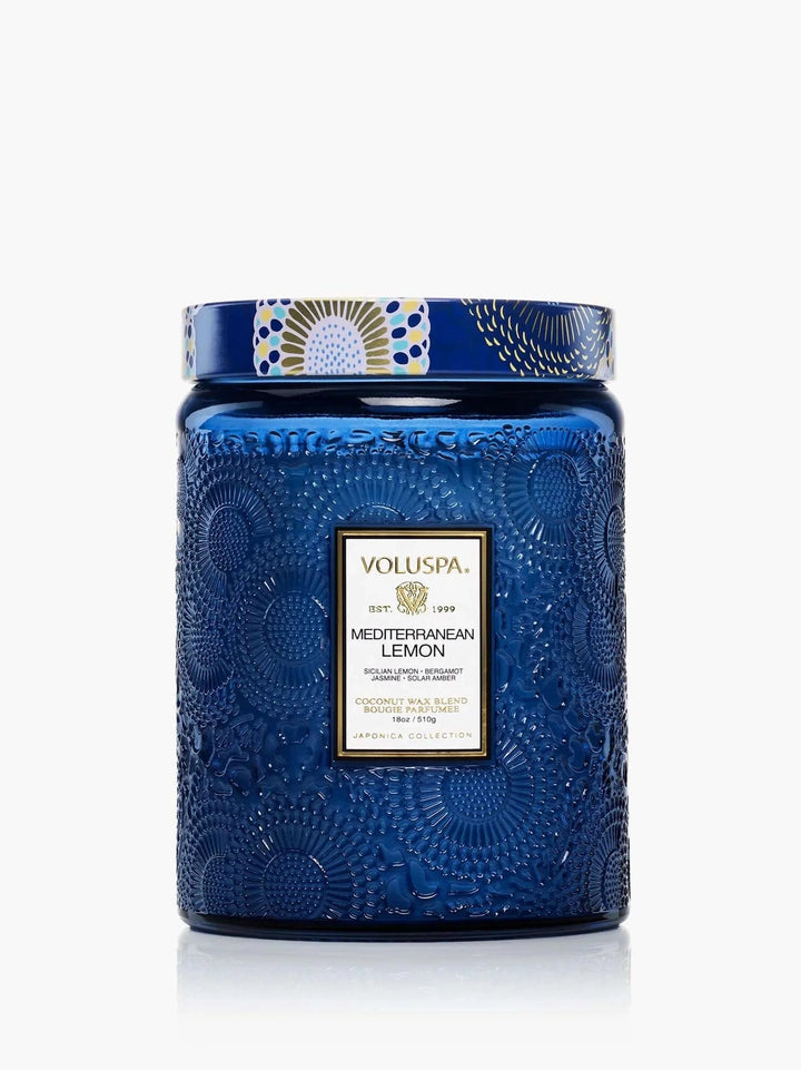 Voluspa Large Jar Candle - Mediterranean Lemon