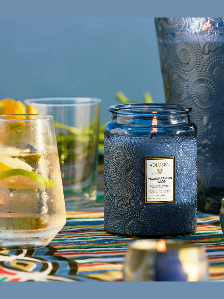 Voluspa Large Jar Candle - Mediterranean Lemon