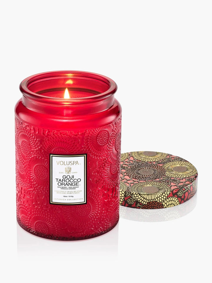 Voluspa Large Jar Candle - Goji Tarocco Orange