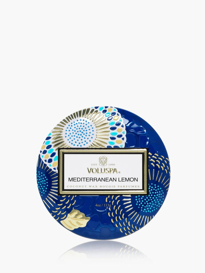 Voluspa Mini Tin Candle - Mediterranean Lemon