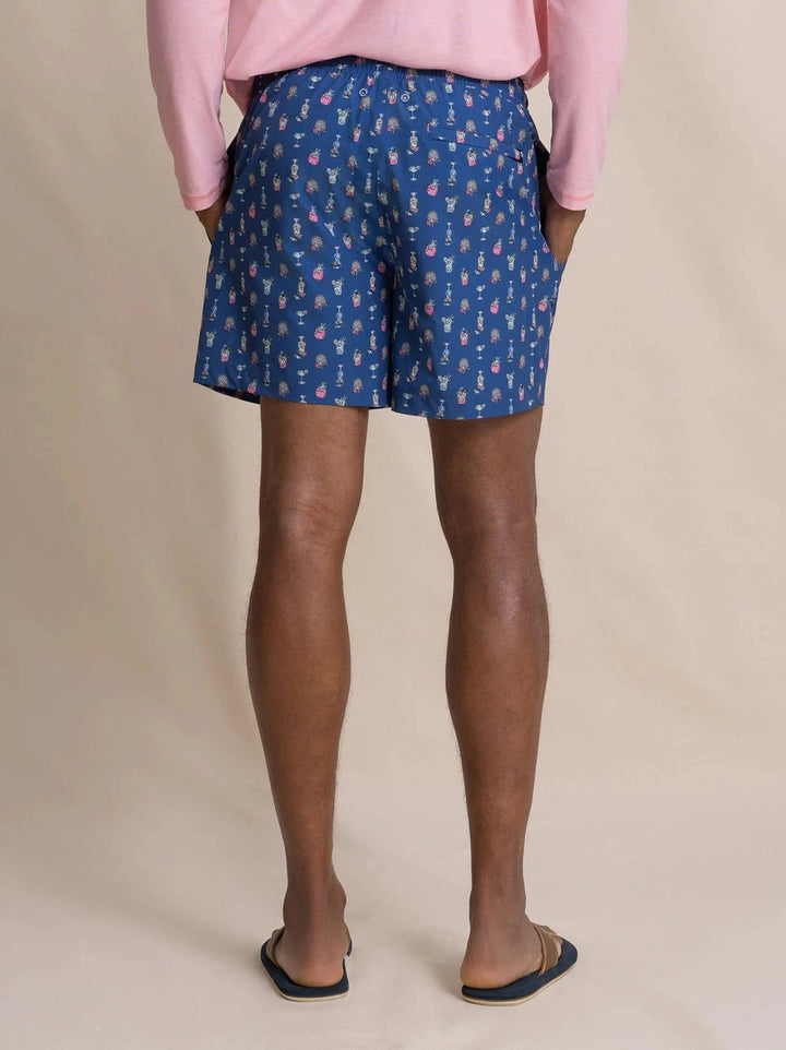 Southern Tide Tropical Tango Swim Trunk - Nautical Blue